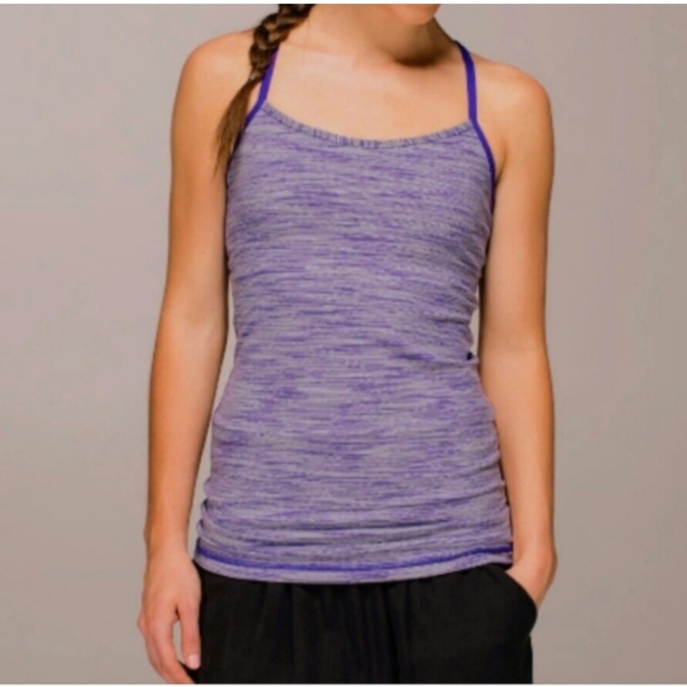Lululemon Purple  Strappy Tank Top power y